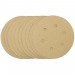 Gold Sanding Discs with Hook & Loop, 150mm, 180 Grit (Pack of 10)