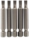 4.5mm 1/4\" Hex. Plain Slot Insert Bit 50mm Long x 5