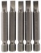 5.5mm 1/4\" Hex. Plain Slot Insert Bit 50mm Long x 5