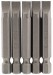 6.5mm 1/4\" Hex. Plain Slot Insert Bit 50mm Long x 5