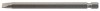 6mm 1/4\" Hex. Plain Slot Insert Bit 100mm Long x 1