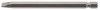 6.5mm 1/4\" Hex. Plain Slot Insert Bit 100mm Long x 1