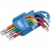 Metric Coloured Short Arm Hexagon Key Set (9 Piece)