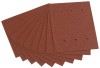 PACK OF TEN 115 x 145MM 100 GRIT ALUMINIUM OXIDE SANDING SHEETS