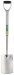Extra Long Stainless Steel Garden Spade with Soft Grip