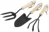 Carbon Steel Hand Fork, Cultivator and Trowel with Hardwood Handles