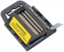 DISPENSER OF 100 TWO NOTCH TRIMMING KNIFE/WINDOW SCRAPER BLADES