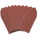 Pack of Ten 80 Grit Hook and Loop Aluminium Oxide Sanding Sheets (32 x 92mm)