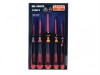 Bahco BE-9882s Insulated Ergo Screwdriver Set 5 Piece Slot / Pozi
