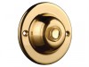 Byron Illuminated Wired Bell Push Surface Mounted Brass
