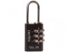 Henry Squire Recodeable Black Combination Padlock 20mm