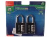Henry Squire Recodeable Black Combination Padlock (2) 40mm