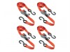 Masterlock Ratchet Tiedown + S Hooks 4.25m 4 Piece Red