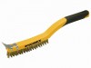 Roughneck Carbon Steel Wire Brush Soft Grip  350mm 14in