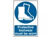 Scan Protective Footwear Must Be Worn - PVC (200 x 300mm)