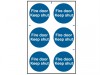 Scan Fire Door Keep Shut - PVC (200 x 300mm)