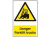 Scan Danger Forklift Trucks - PVC (200 x 300mm)