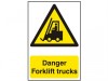 Scan Danger Forklift Trucks - PVC (200 x 300mm)