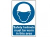 Scan Safety Helmets Must Be Worn In This Area - PVC (400 x 600mm)