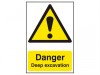 Scan Danger Deep Excavation - PVC (400 x 600mm)