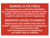 Scan Building Site Warning To Public And Parents - PVC (600 x 400mm)