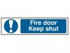 Scan Fire Door Keep Shut - PVC (200 x 50mm)
