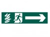 Scan Running Man Arrow Right - PVC (200 x 50mm)