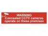 Scan Warning Concealed Cctv Cameras Operate On These Premises - PVC (200 x 50mm)
