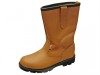 Scan Texas Dual Density Lined Rigger Boots Tan UK 9 Euro 43