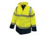 Scan Hi-Vis Motorway Jacket Yellow Black Extra Large