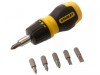 Stanley Stanley 066358 Multibit Stubby Screwdriver With Bits 